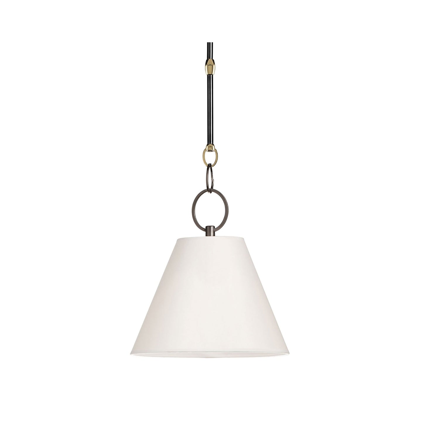 Altamont Pendant Light in Parchment/12.25-Inch/Distressed Bronze.
