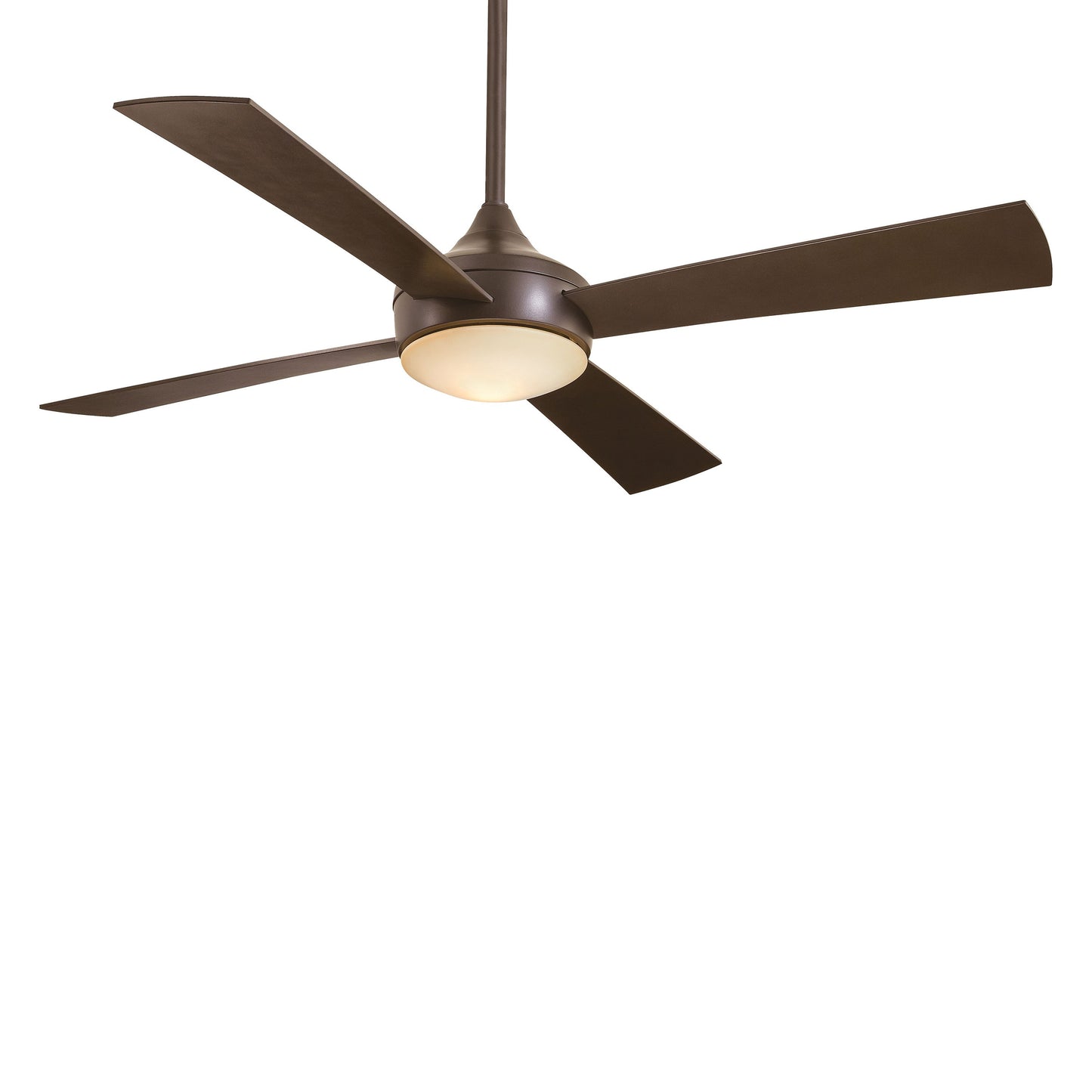 Aluma Outdoor Ceiling Fan in Oil Rubbed Bronze / Tinted Opal/LED.