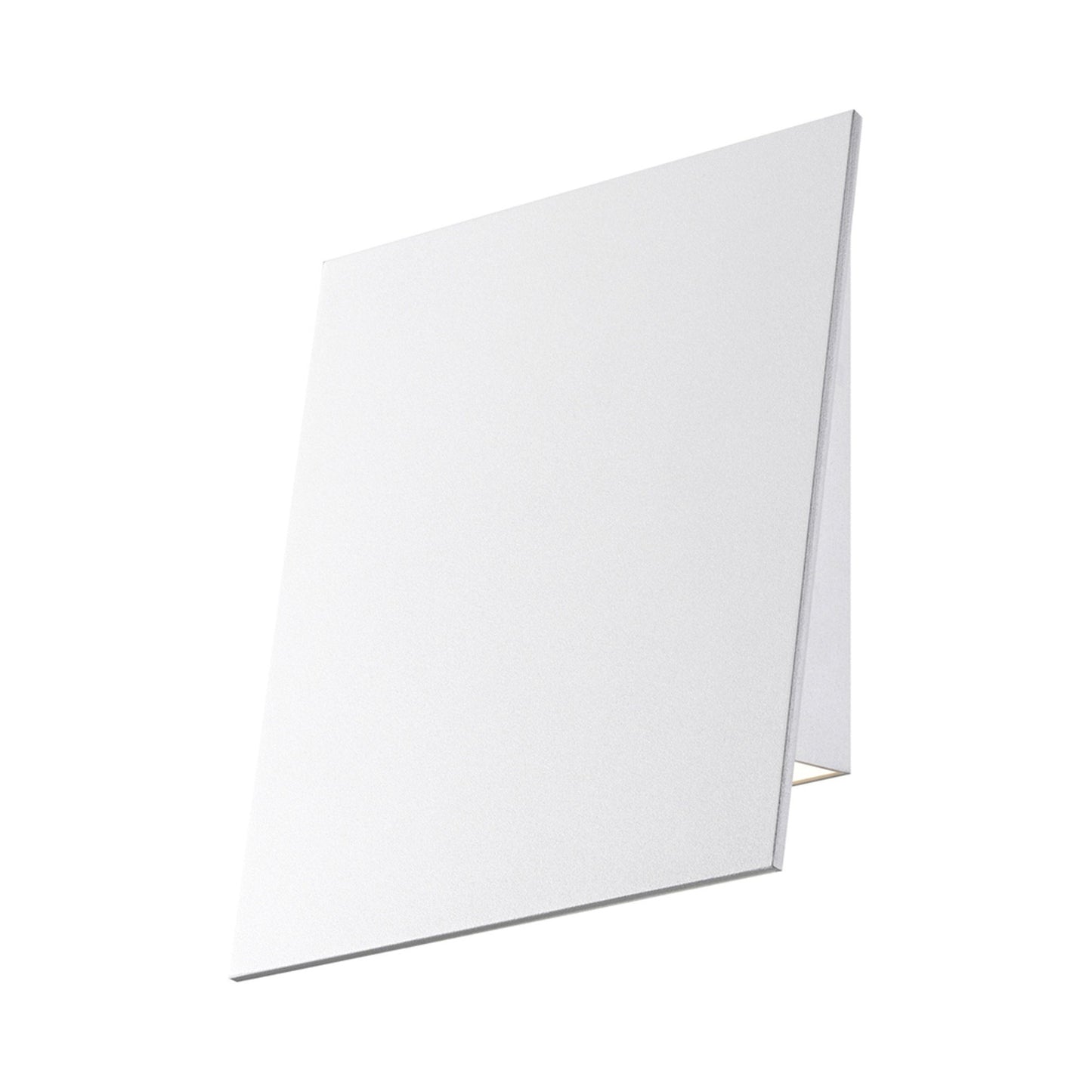 Angled Plane LED Outdoor Wall Light in Textured White (Medium/Downlight).