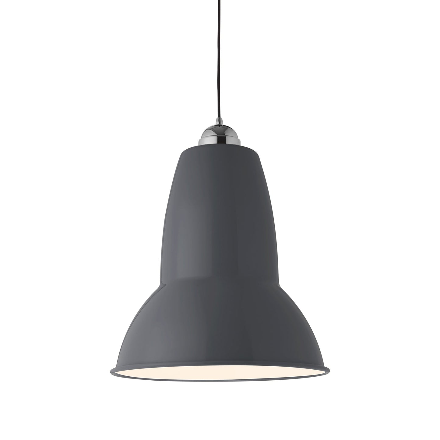 Original 1227 Pendant Light in Slate Grey/Chrome (X-Large).