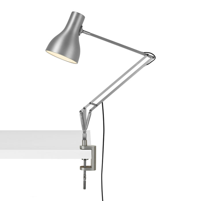 Type 75 Desk Lamp in Silver Luster (Clamp/ Large).