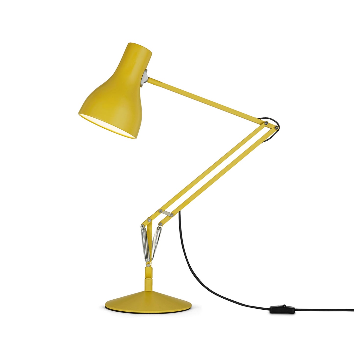 Type 75 Margaret Howell Desk Lamp in Yellow Ochre.