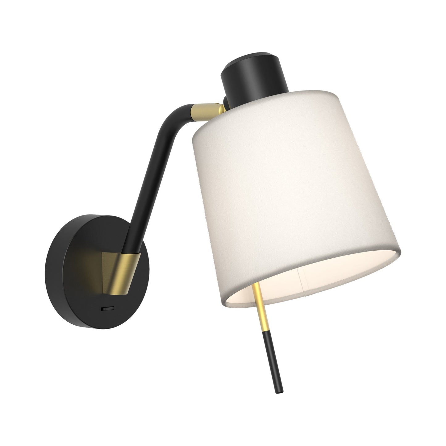 Edward LED Wall Light in White (Switch).