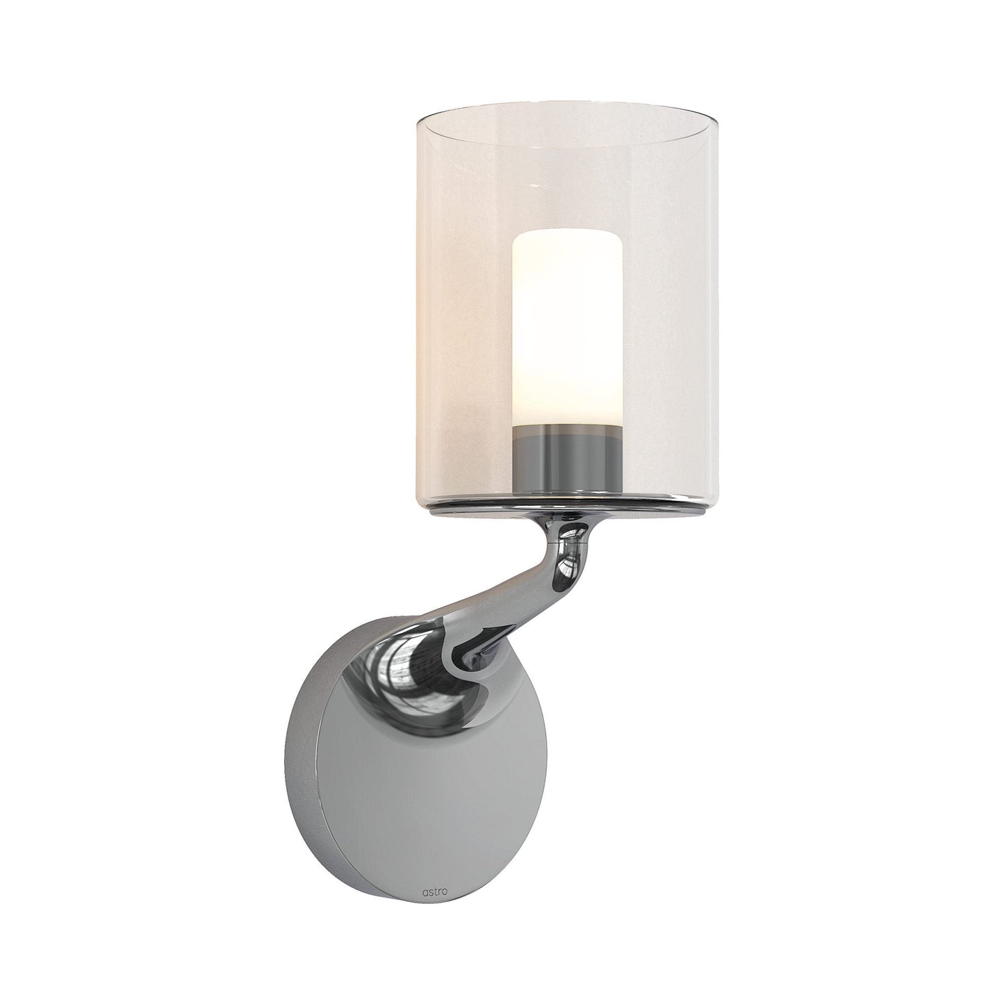 Elena Wall Light in Polished Chrome.