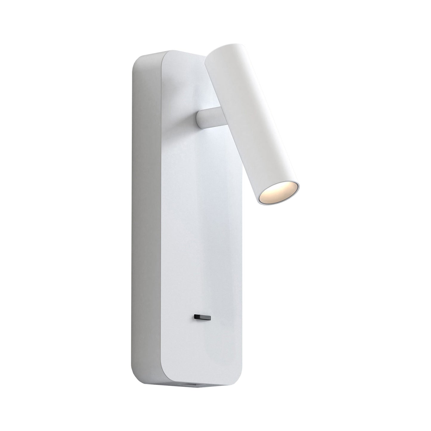 Enna LED Wall Light with USB in Matt White.