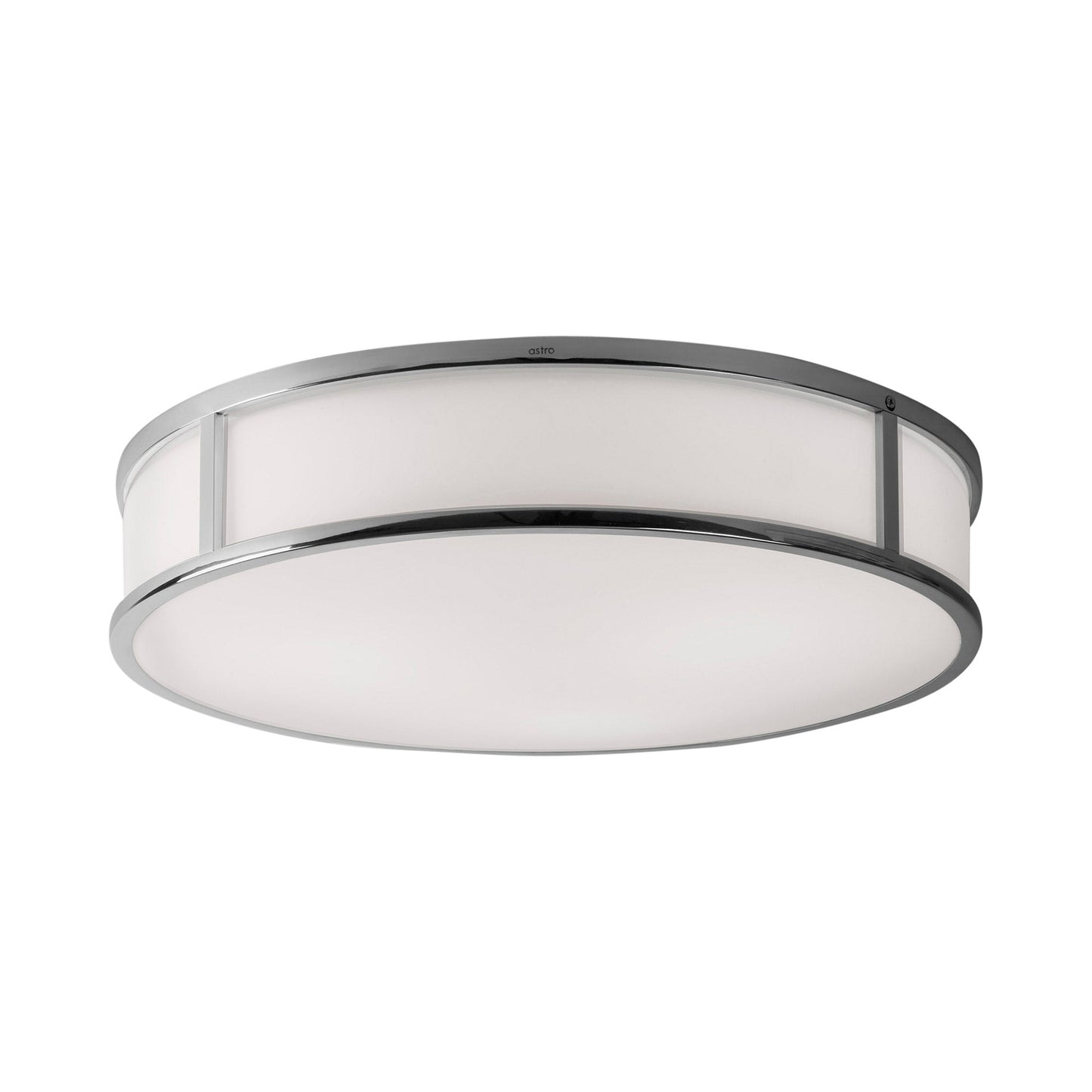 Mashiko Round Flush Mount Ceiling Light in Polished Chrome (Large).