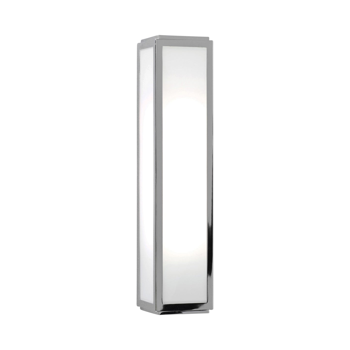 Mashiko Square Wall Light in Polished Chrome.