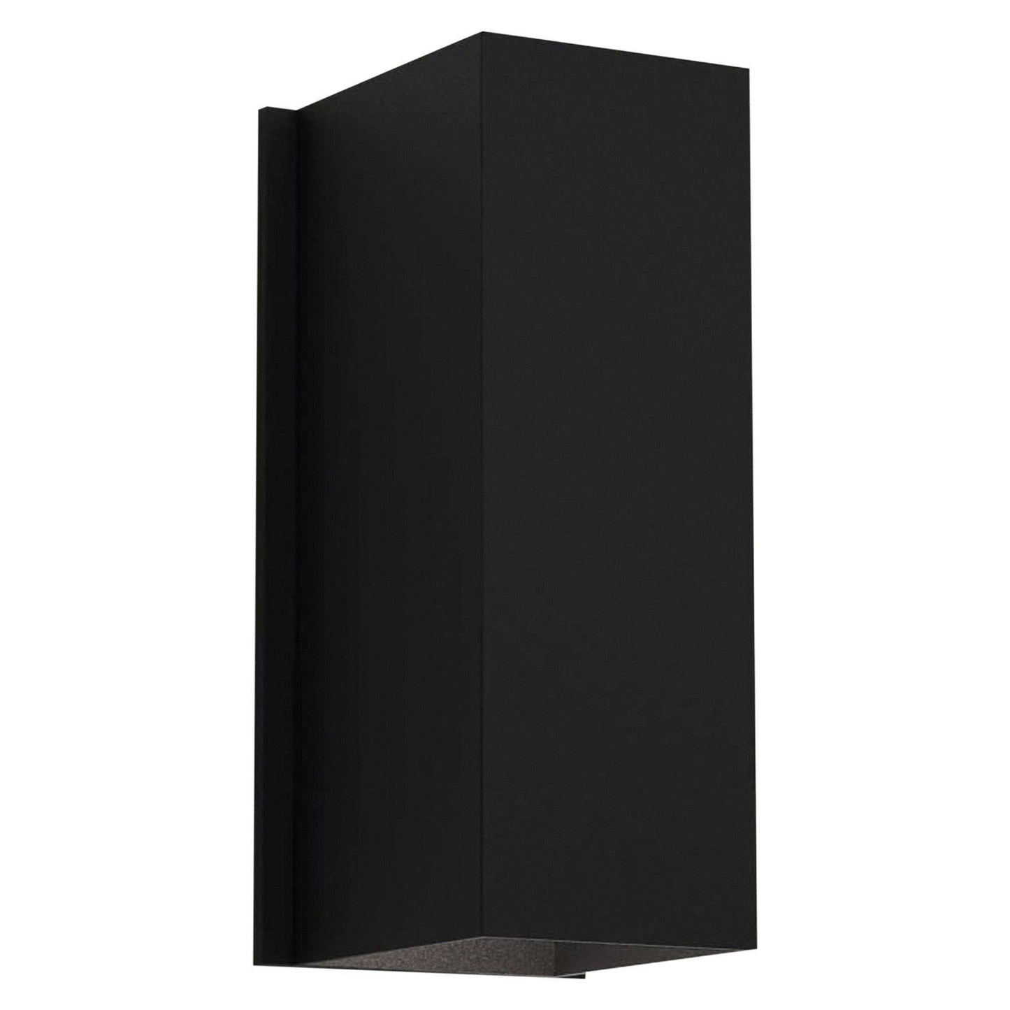 Oslo Outdoor LED Wall Light in Textured Black (Large).