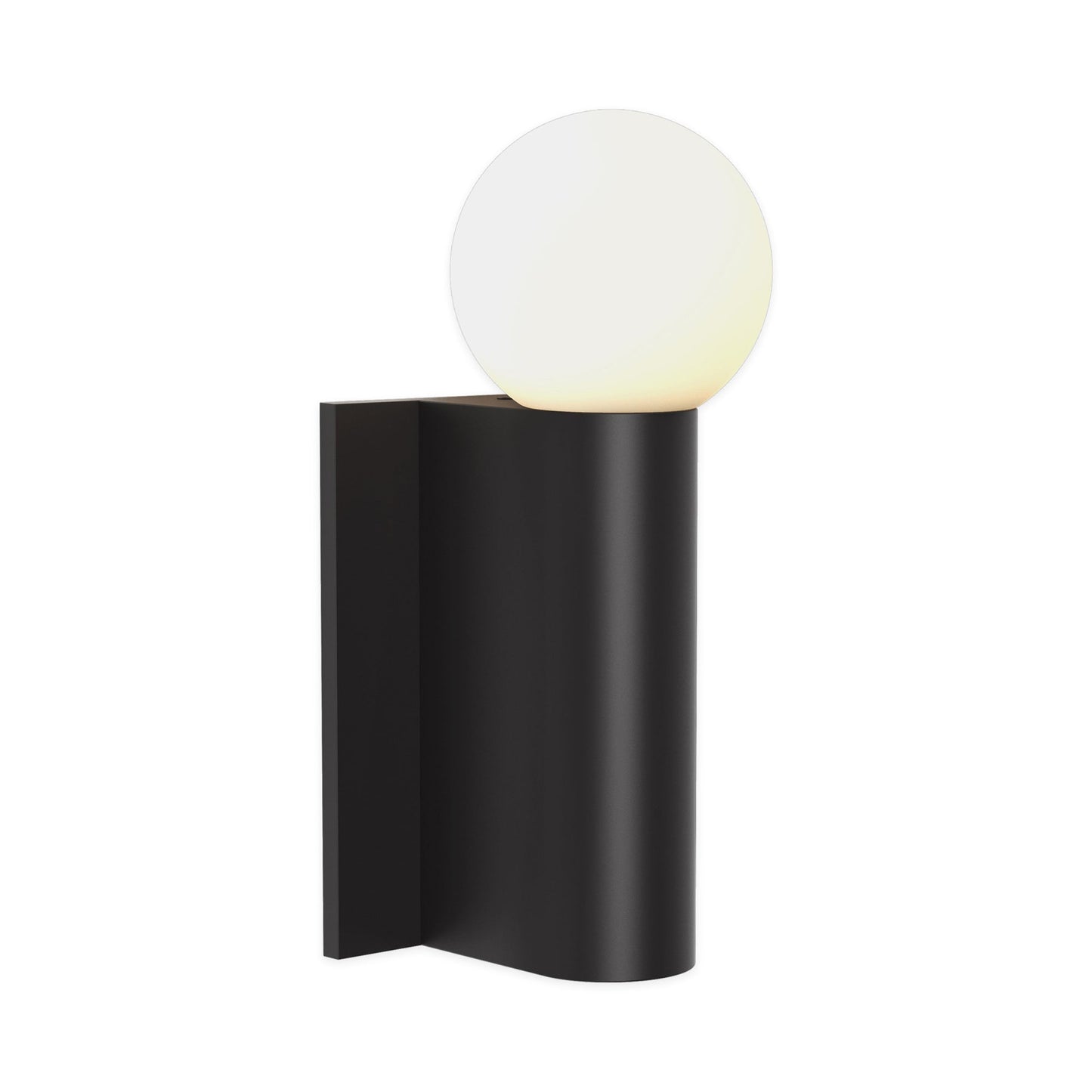 Otona Bath Wall Light in Matt Black.
