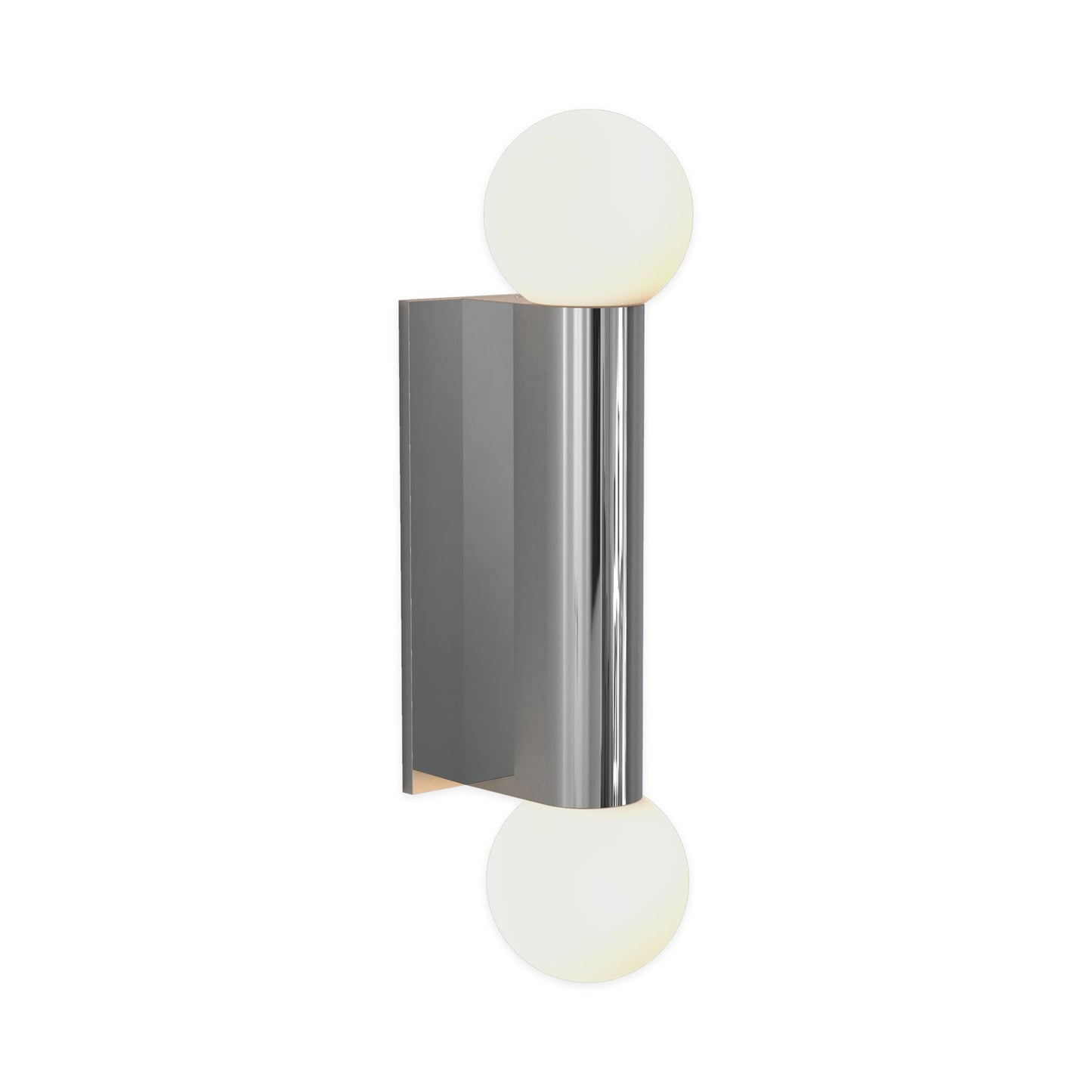 Otona Twin Bath Wall Light in Polished Chrome.