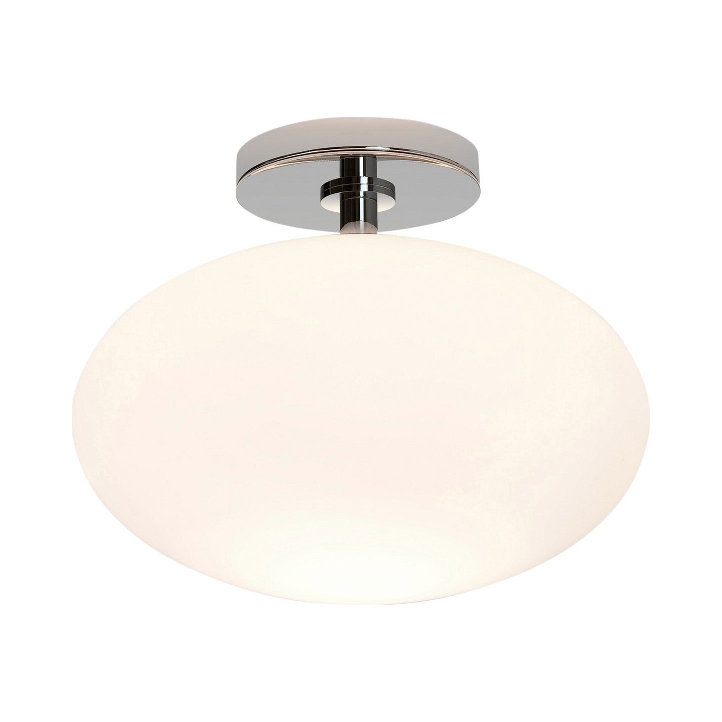 Zeppo Semi Flush Mount Ceiling Light in Polished Chrome.