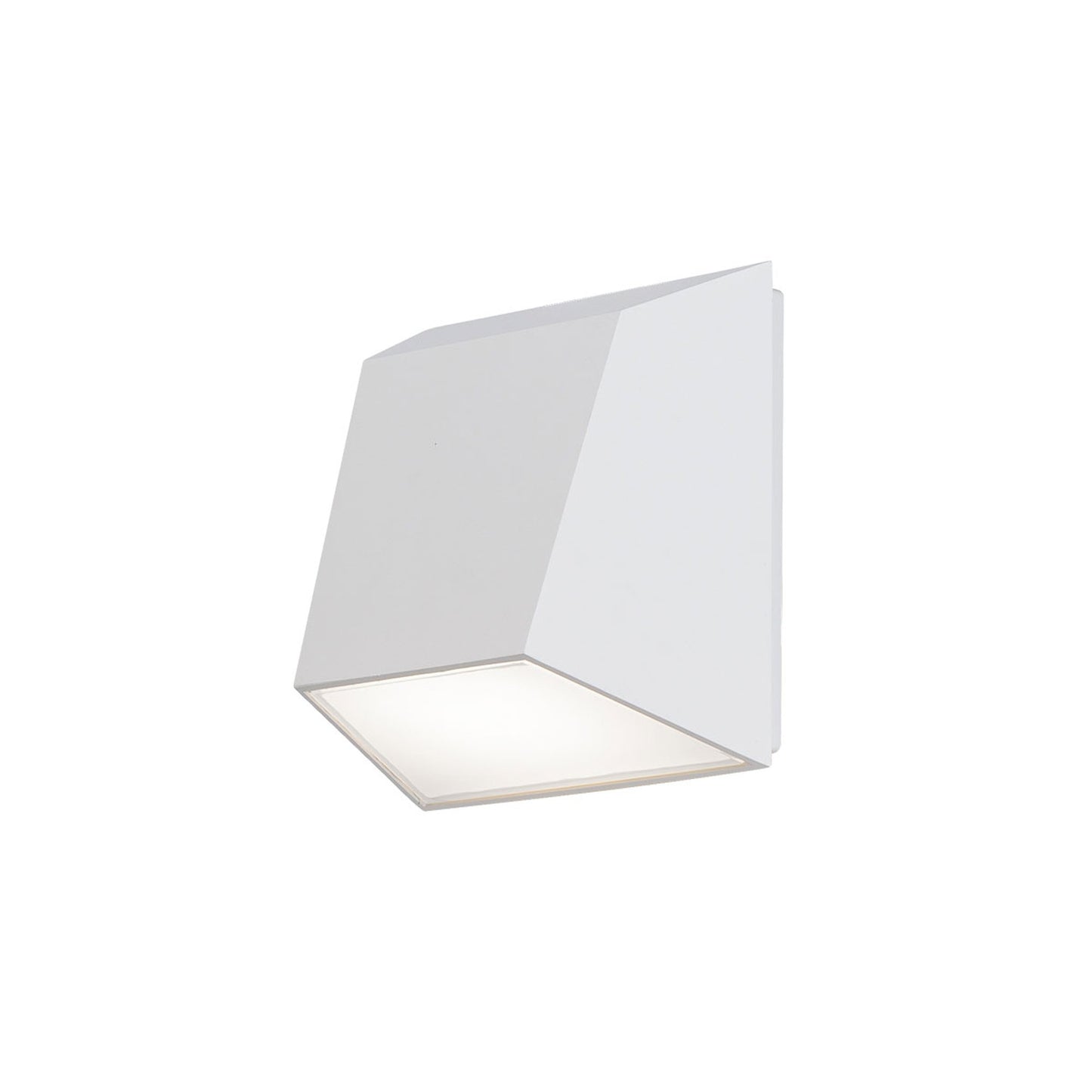 Atlantis Outdoor LED Wall Light in White (4000K).