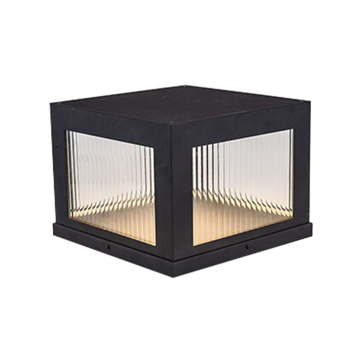 Avenue Outdoor Post Mount in Black (9-Inch).