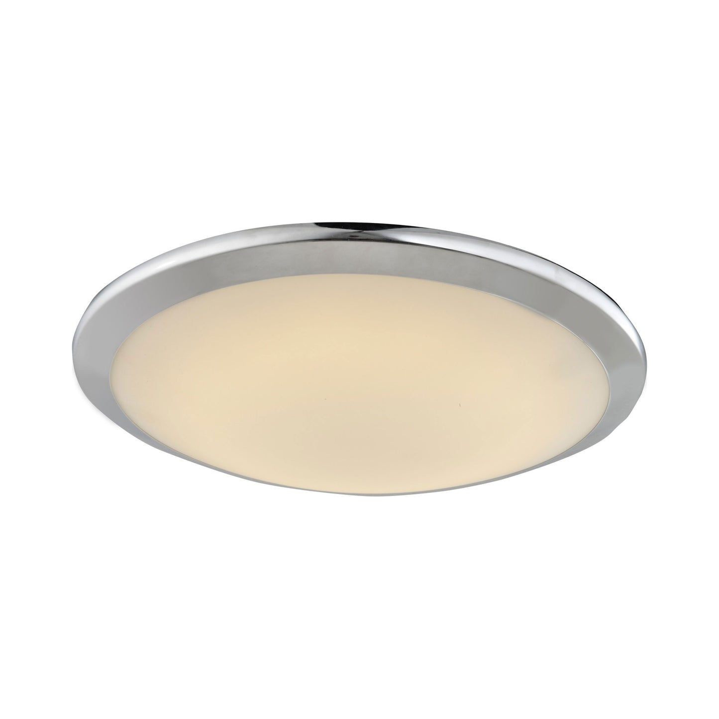 Cermack St Slim Flush Mount Ceiling Light in Polished Chrome (Large).