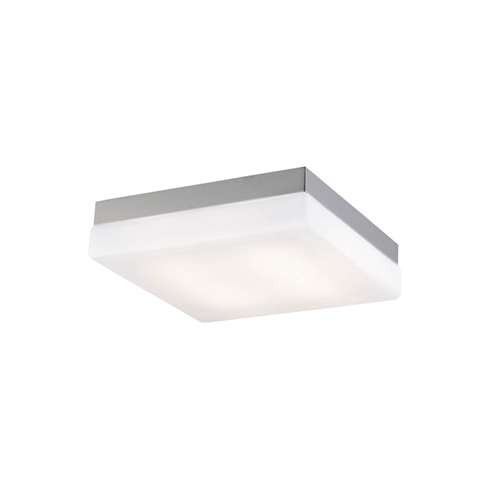 Cermack St Square Flush Mount Ceiling Light in Brushed Nickel (Small).