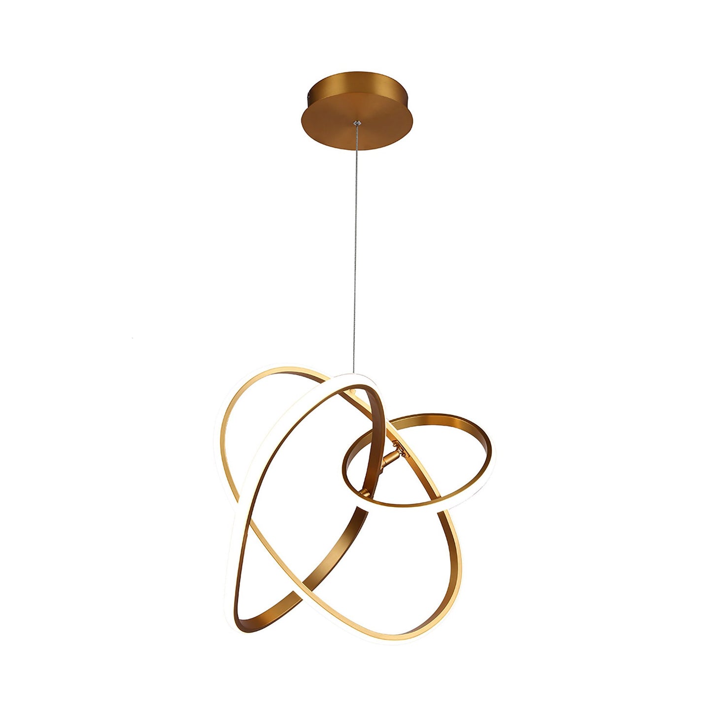 Circa Multi Light LED Pendant Light in Gold.