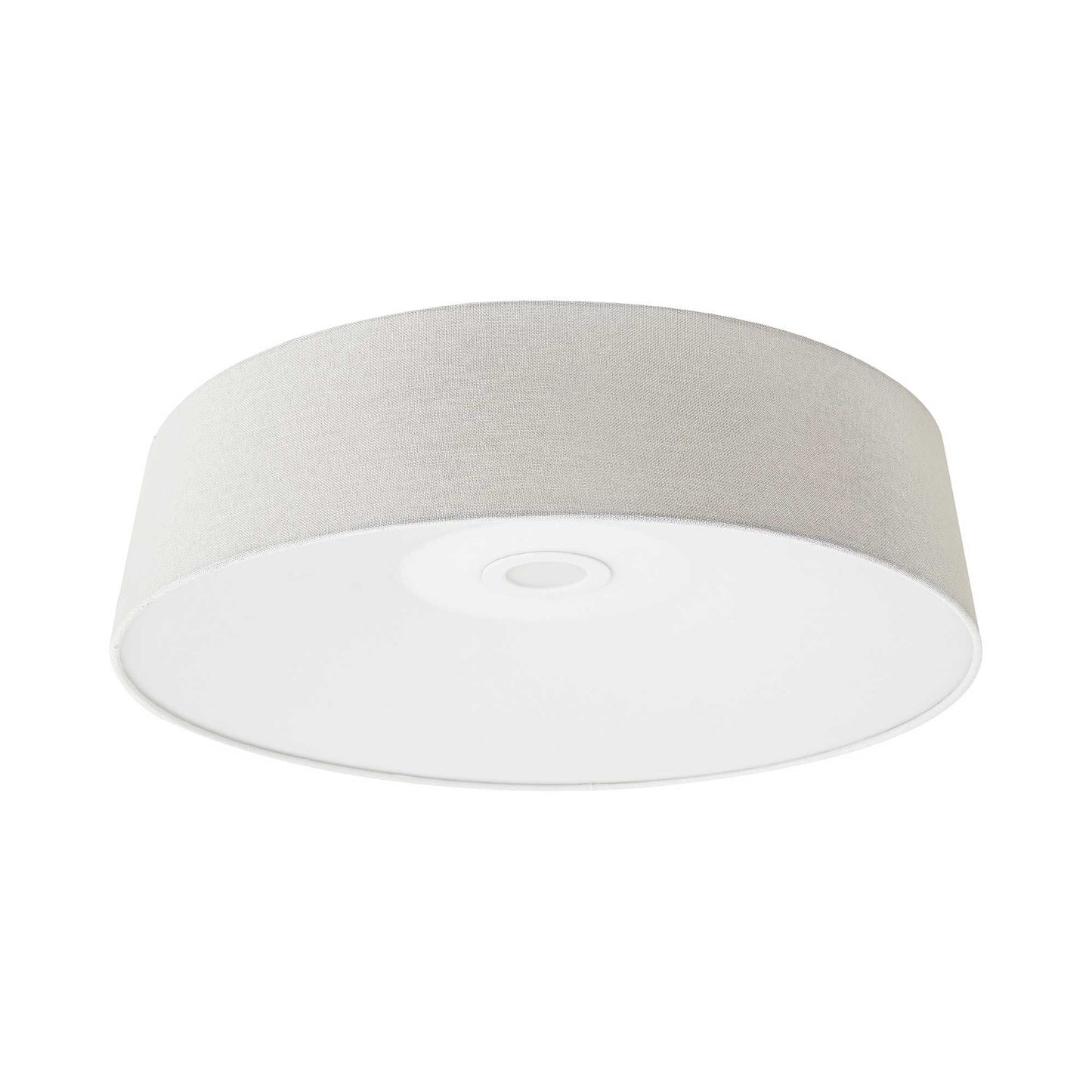 Cermack St. LED Flush Mount Ceiling Light in Ivory Linen (Large).