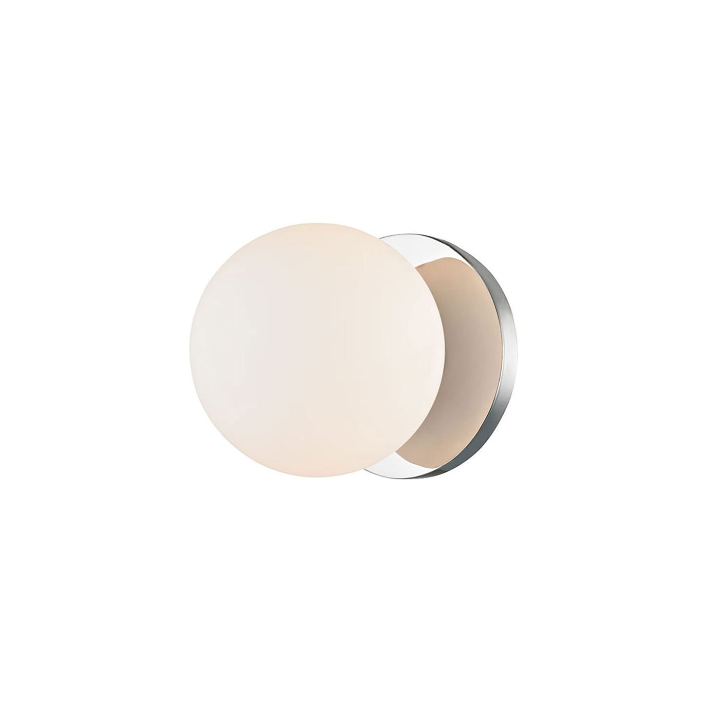 Baird LED Bathroom Wall Light in Polished Chrome.