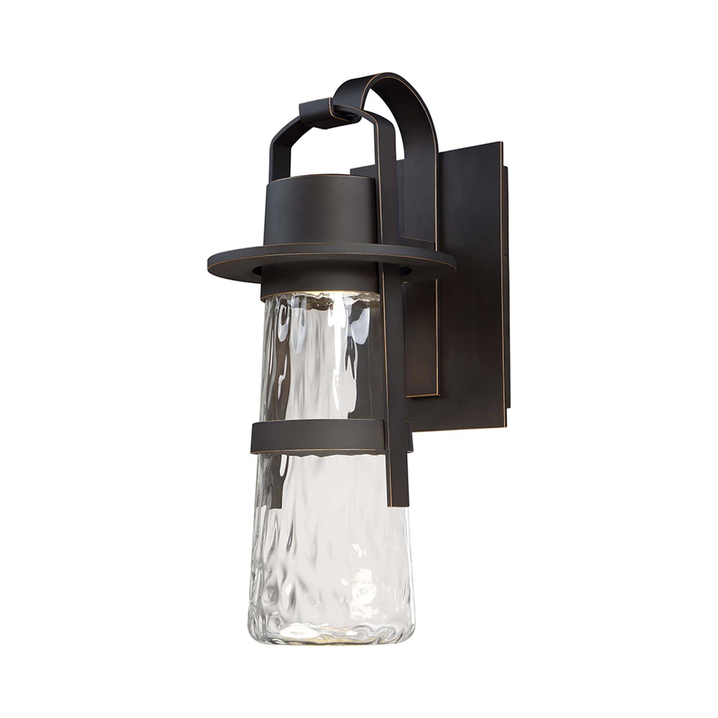 Balthus Outdoor LED Wall Light in Large/Oil Rubbed Bronze.