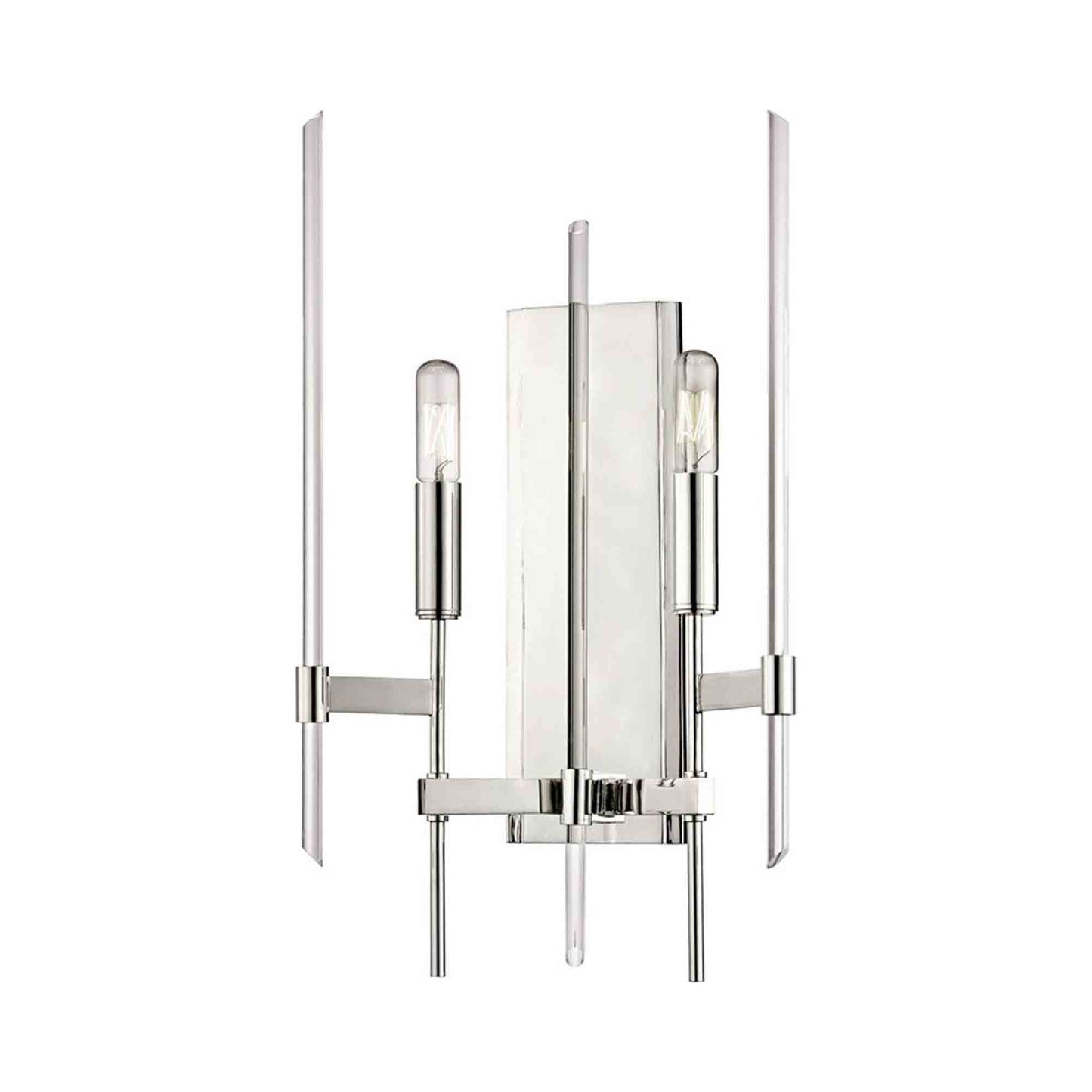 Bari Wall Light in Polished Nickel.