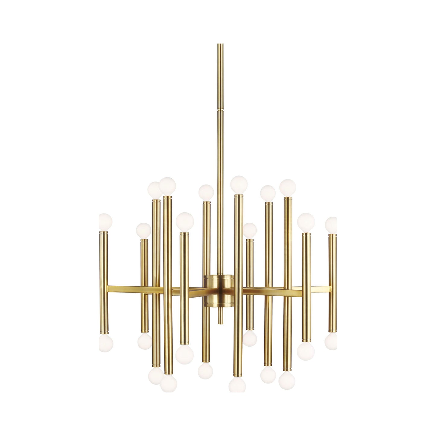 Beckham Modern Chandelier in Large/Burnished Brass.