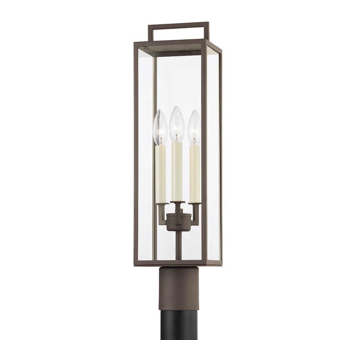 Beckham Outdoor Post Light in Textured Bronze.