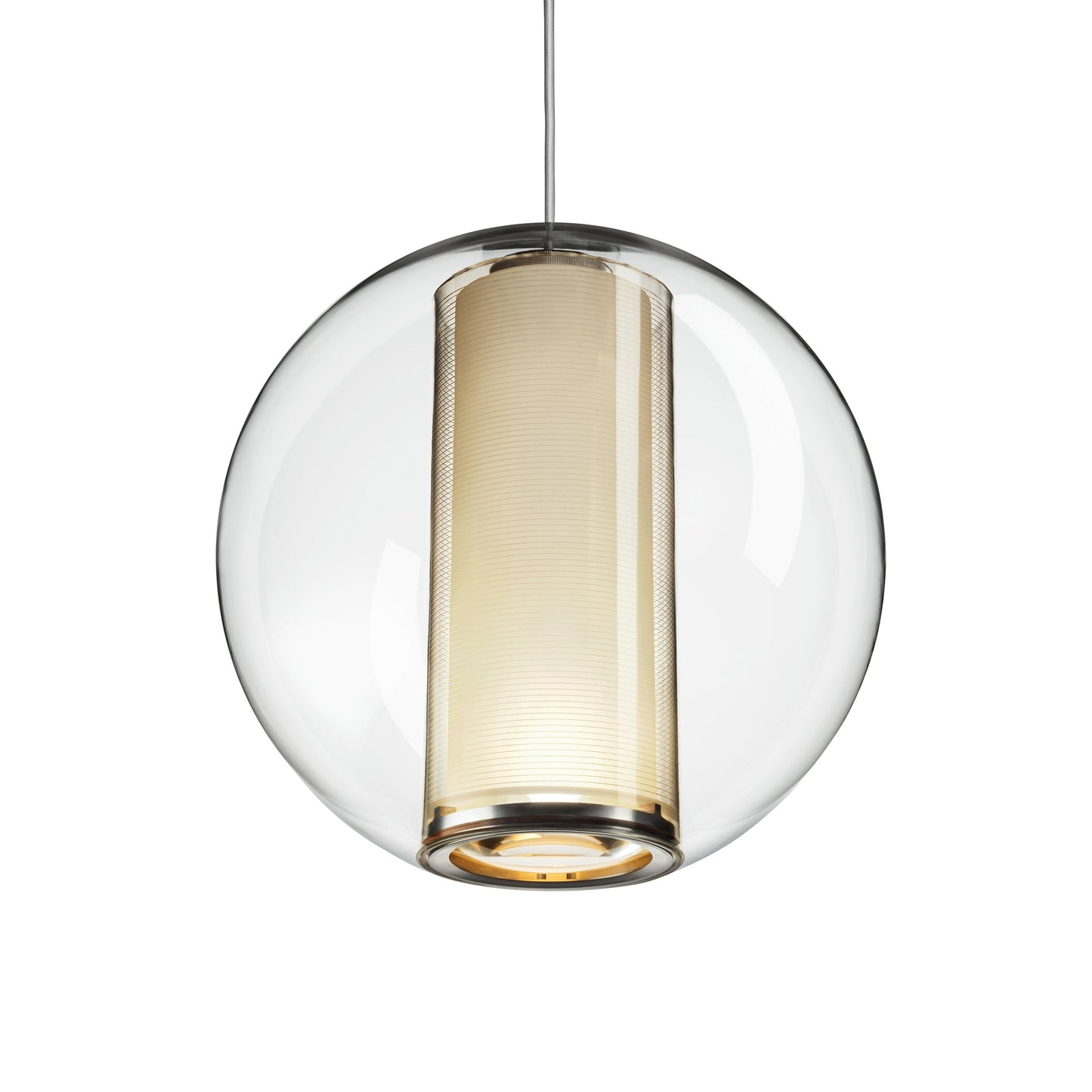 Bel Occhio Multi-Light Pendant Light in Clear/White.