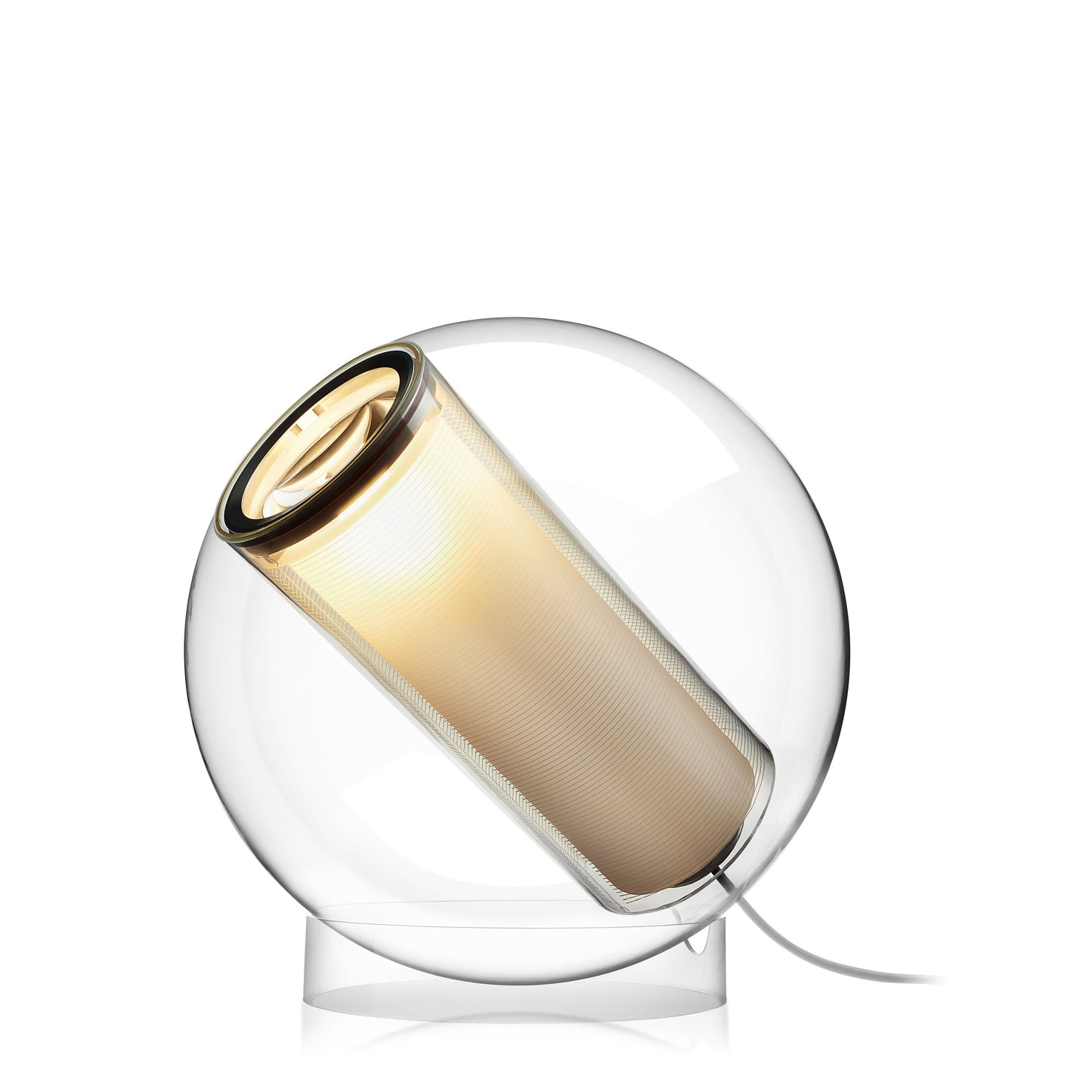 Bel Occhio Table Lamp in Clear/White.