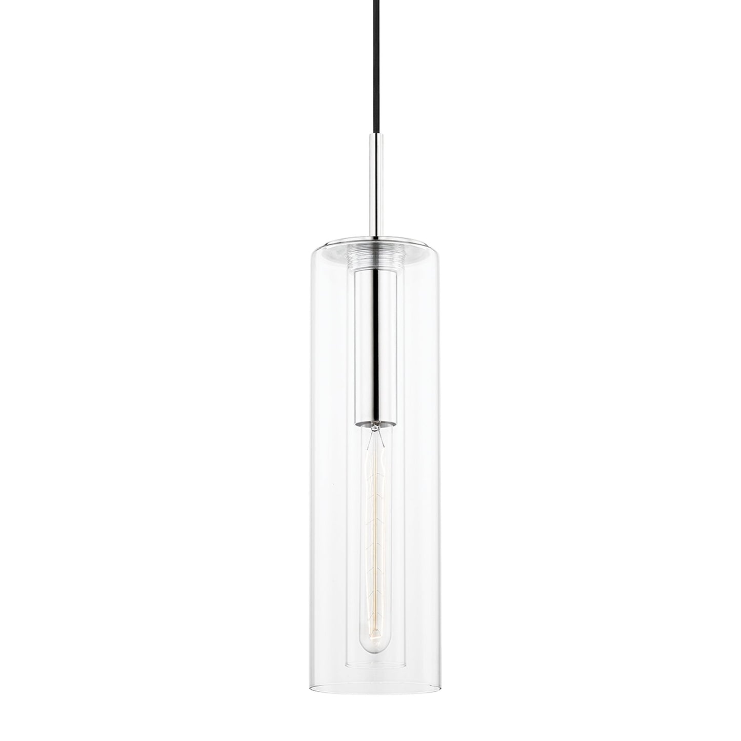 Belinda Pendant Light in Polished Nickel (Large).
