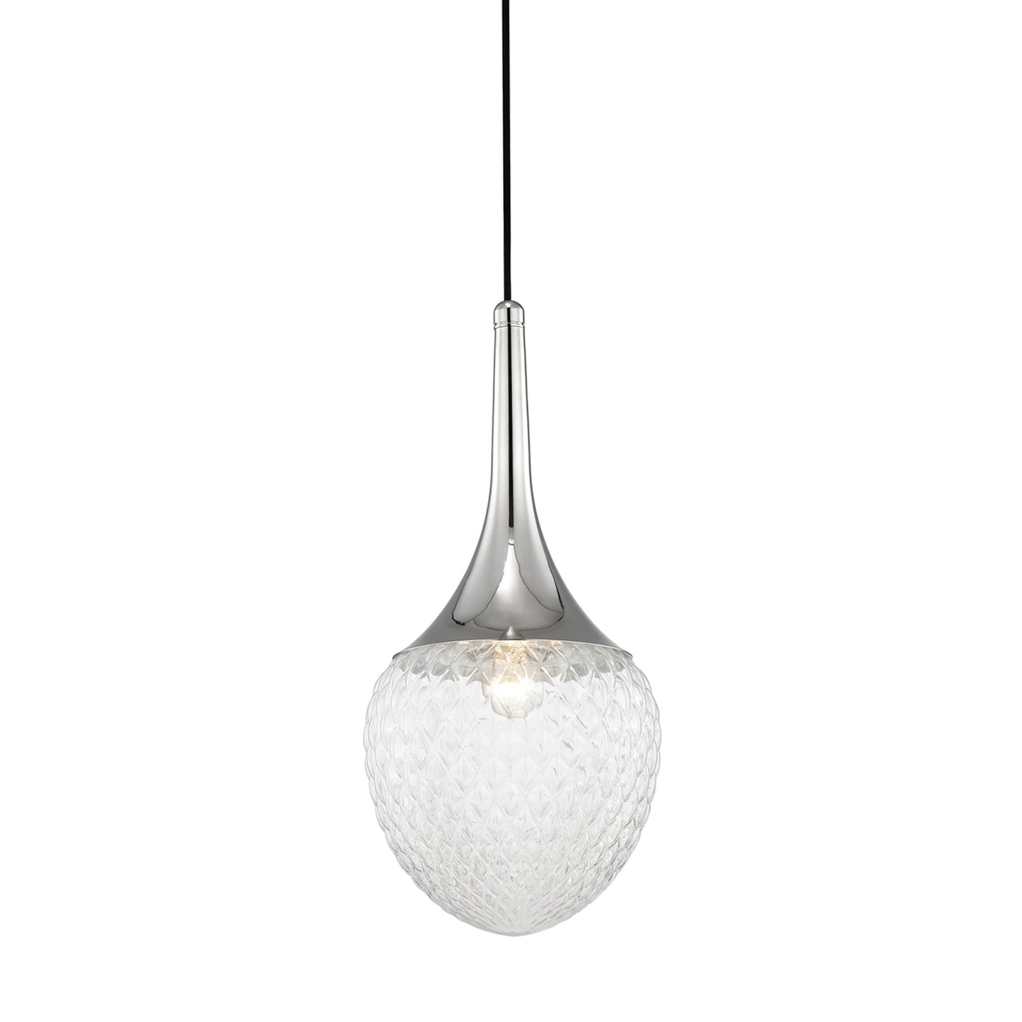 Bella Pendant Light in Polished Nickel (Medium).