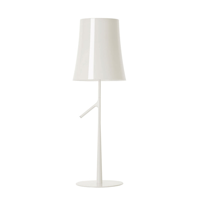 Birdie Table Lamp in Large/On/Off/White.