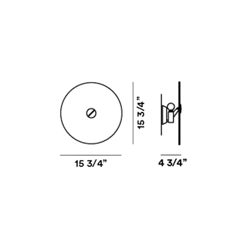 Bit 3 Wall Light - line drawing.