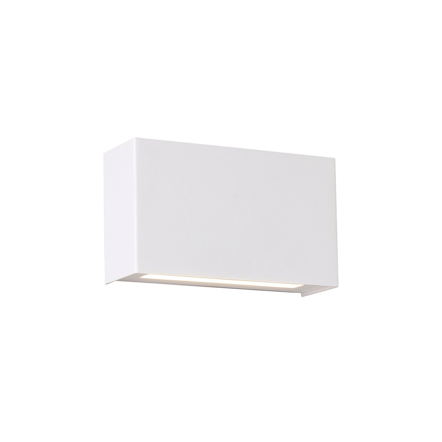 Blok LED Wall Light in White.