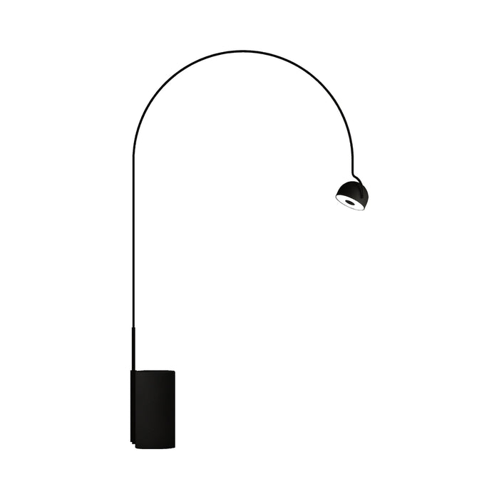 Bowee F LED Floor Lamp in Black.