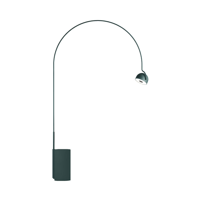 Bowee F LED Floor Lamp in Clear Turquoise.