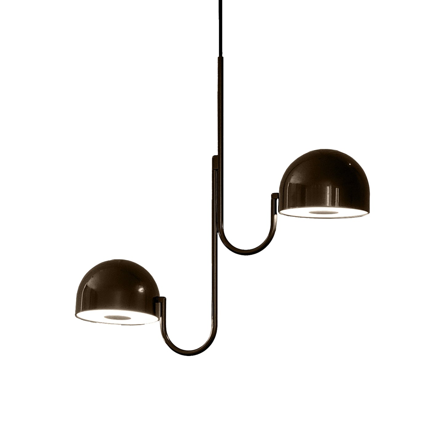 Bowee S2 LED Pendant Light in Metallic English Bronze.