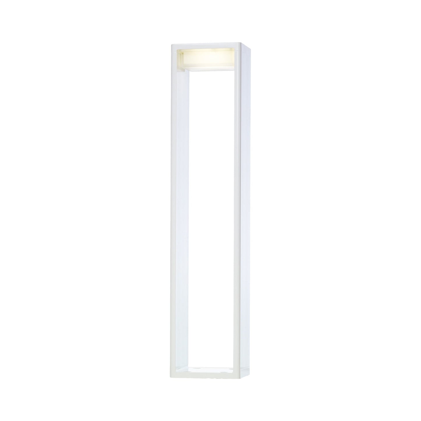 Frame Outdoor Bollard in White (Large).