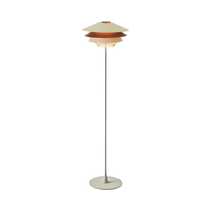 Overlay F Floor Lamp in Beige/Copper/Beige.