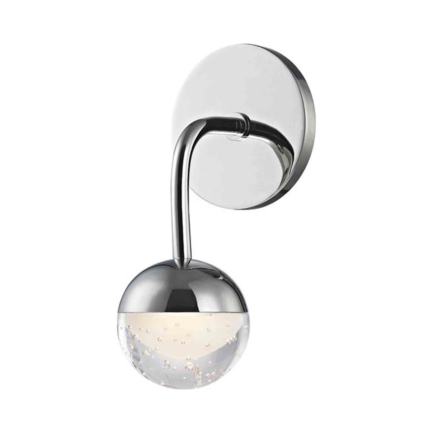 Boca LED Bath Wall Light in 1-Light/Polished Chrome.