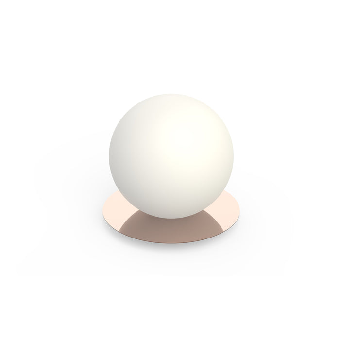 Bola Sphere LED Table Lamp in Rose Gold (Medium).