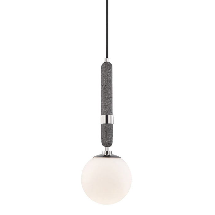 Brielle Pendant Light in Polished Nickel (Small).