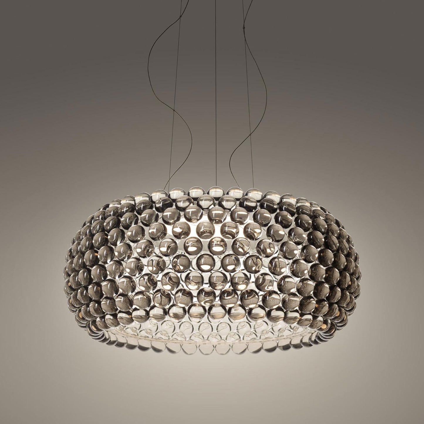Caboche Plus Grande LED Pendant Light in Grey/Standard.