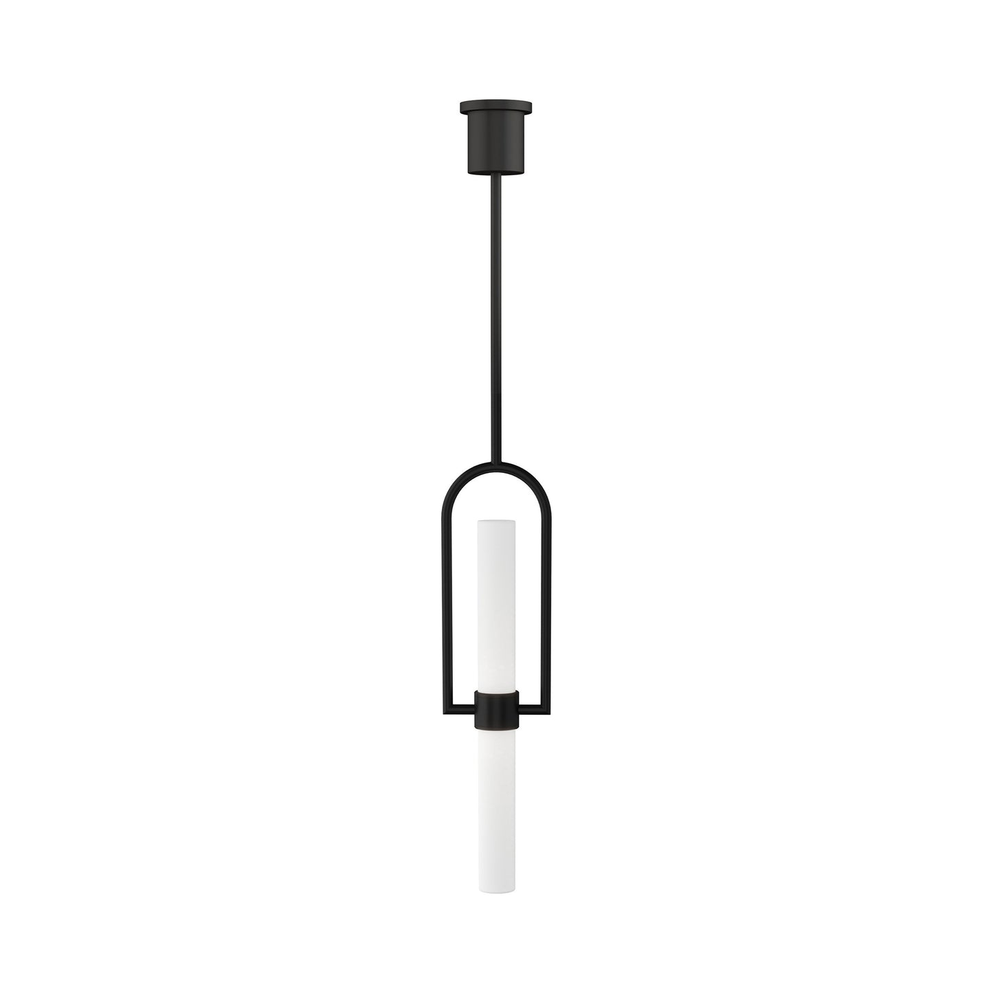 Calumn LED Pendant Light in Nightshade Black.