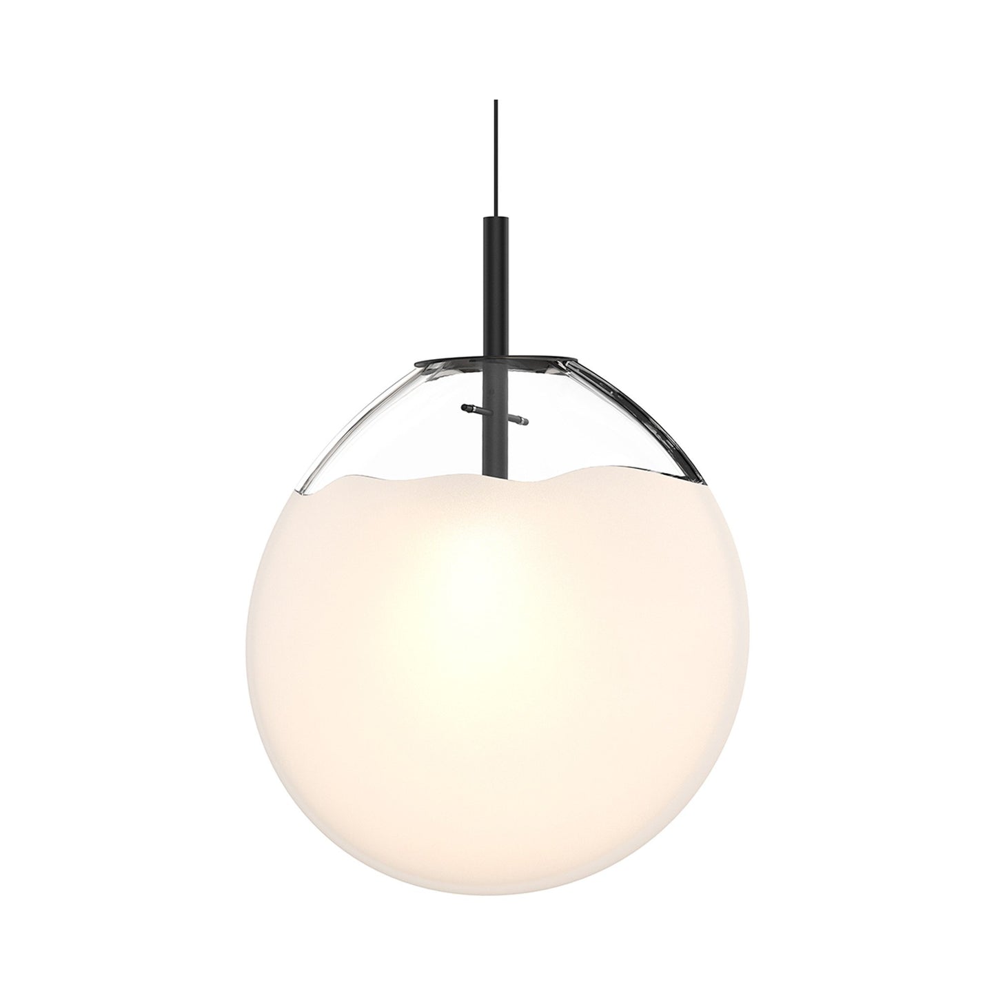 Cantina LED Pendant Light in Clear/White (Large).