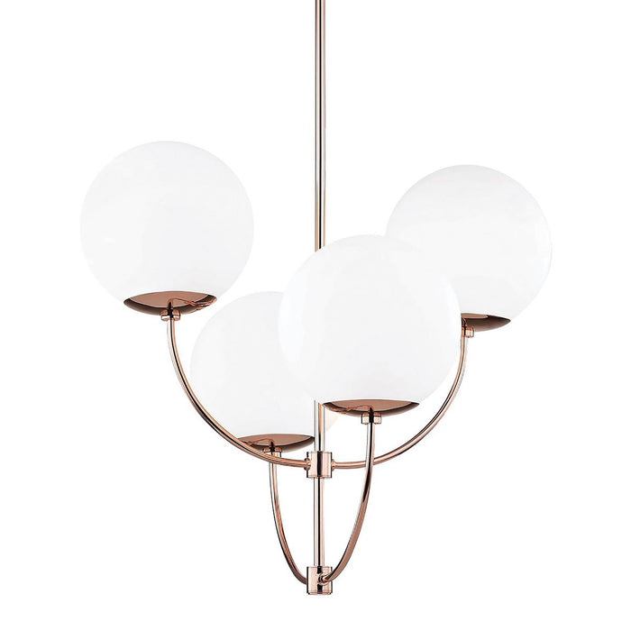 Carrie Chandelier in Polished Copper.