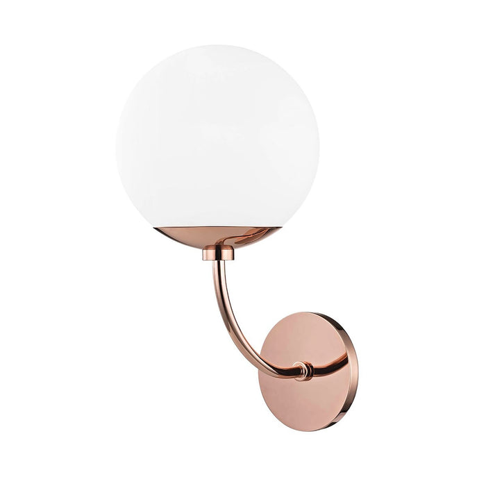 Carrie Wall Light in Polished Copper.
