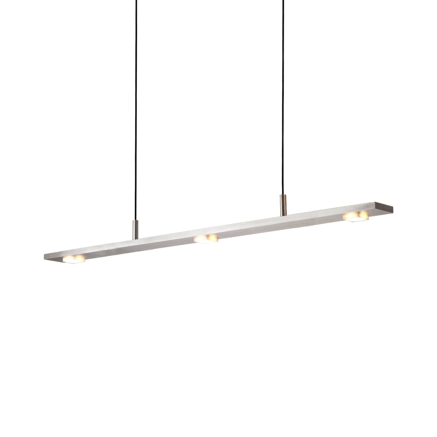 Brevis LED Linear Pendant Light in Brushed Aluminum (42-Inch).