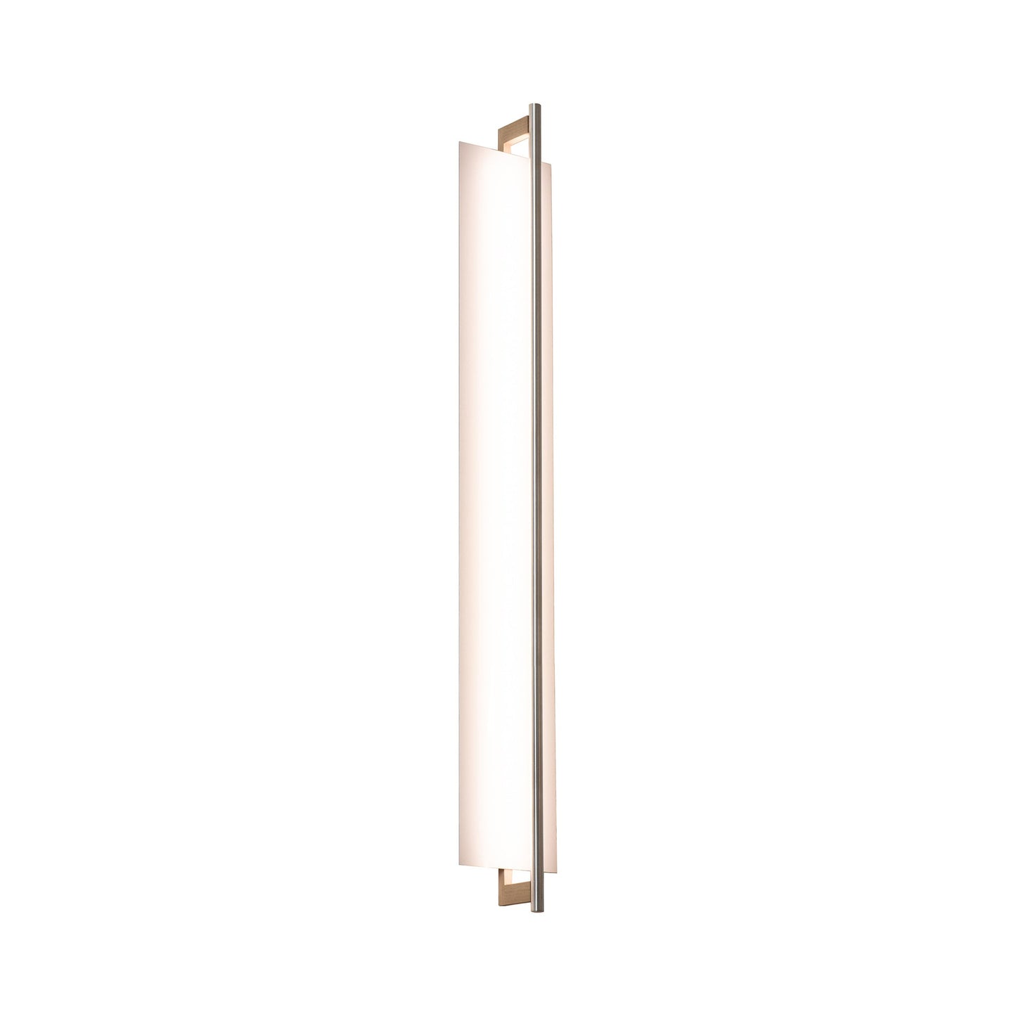 Merus LED Wall Light in White Washed Oak (Large).
