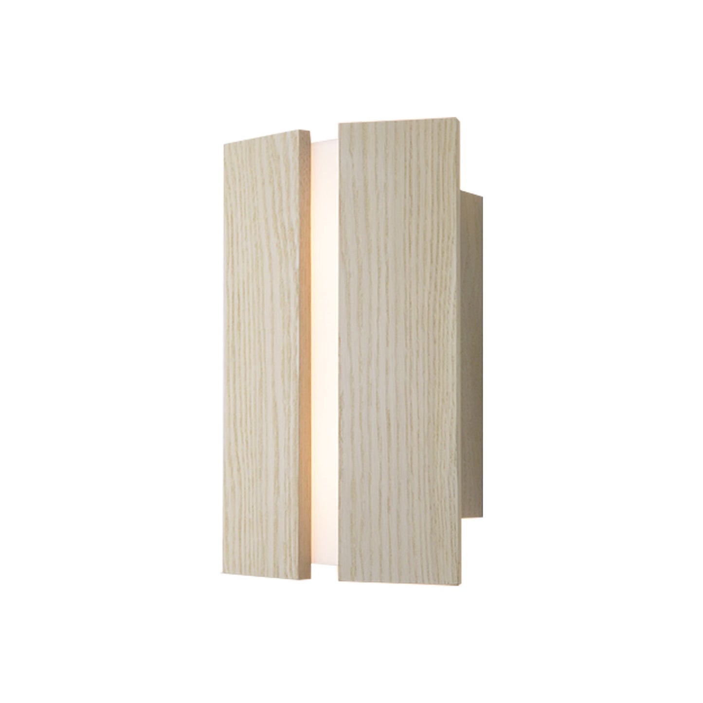 Rima LED Wall Light in White Washed Oak.