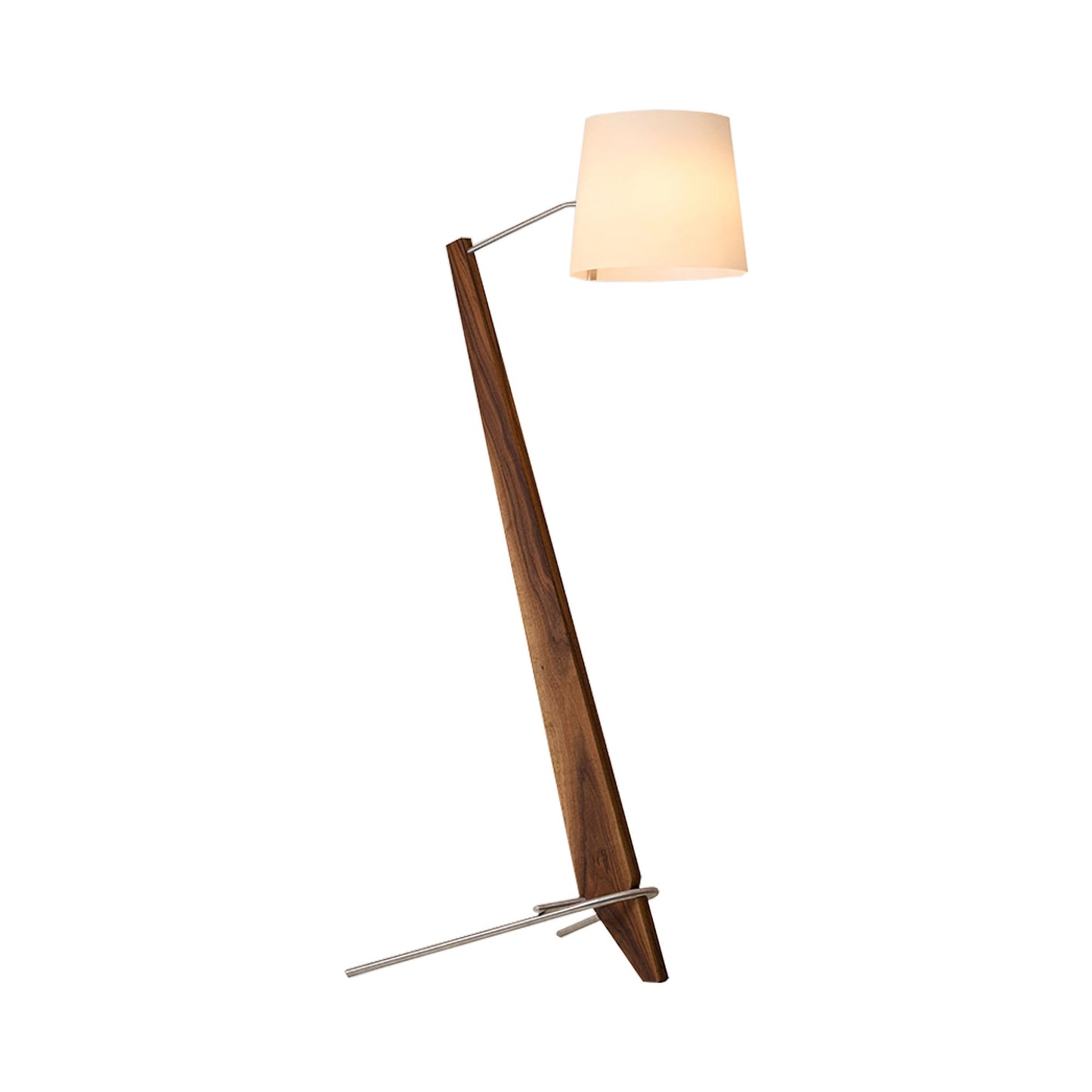 Silva Giant LED Floor Lamp in Walnut.